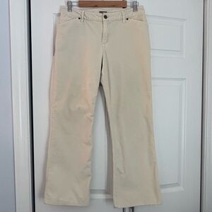 J.Jill cream color cordoroy pants.